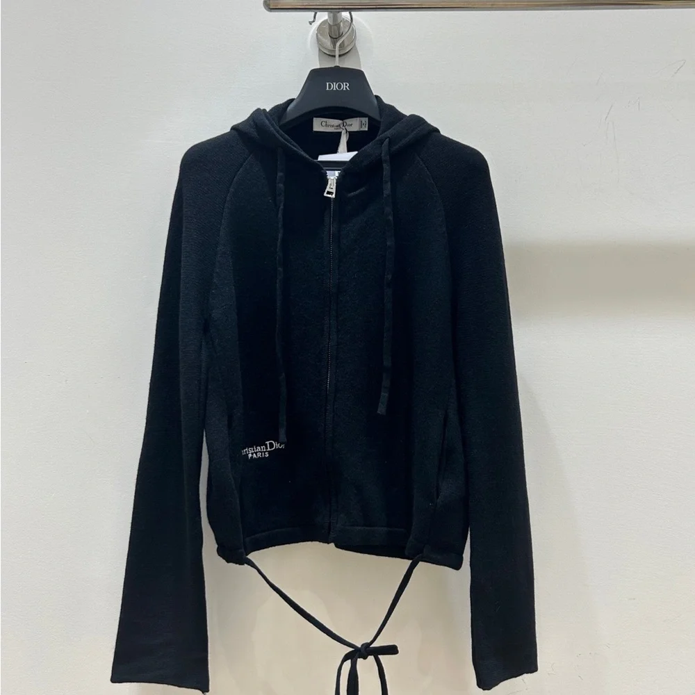 Dior Black Women's Zip-Up Hoodie - Picture 1 of 8